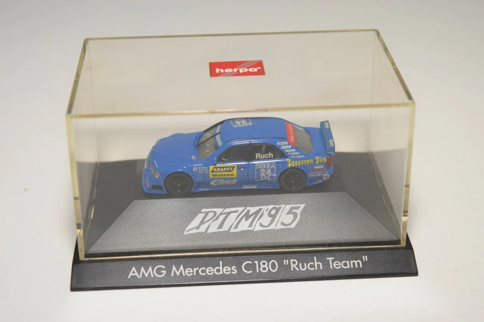 A13 1:87 HERPA MERCEDES-BENZ C180 AMG RUCH TEAM DTM 1995 95 #24 MIB - Immagine 1 di 1