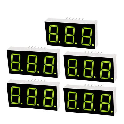 5Stk.Gemeinsamen Anode 12 Pin 3 Bit 7 Segment 37,6 x 19 x 8mm 0,55"  LED - Bild 1 von 4