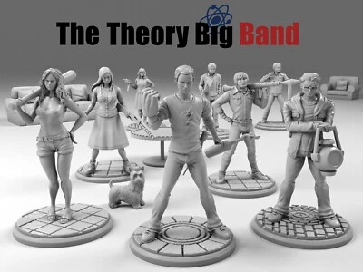 BIG BAND THEORY The Theory Big Band miniature set ideal for tabletop, board games, dioramas...