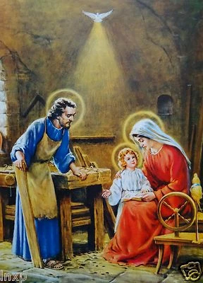 Cuadros renacentistas sin marco ORIENT MADONNA JESÚS MARIA 70x50 50x70 en MDF Foto 1 de 4