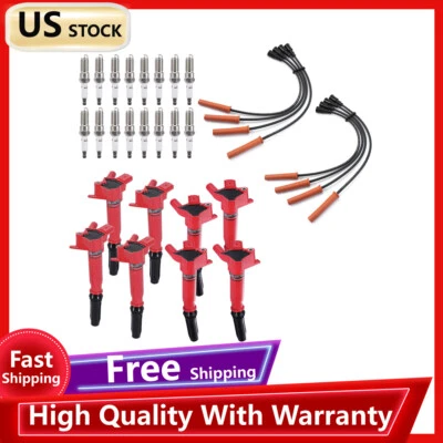 Bobinas de encendido para Ford F-250 Super Duty 2011-2017 6,2 L V8 + bujías + cables Foto 1 de 4