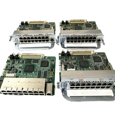 CISCO SYTEMS 73-9186-04 CARDS NME-16ES-1G-P B0 LOT OF-4 USED. - Image 1 of 4