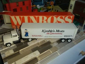 Winross 1988 Kimble's Meats & Conces Bedford PA Traktor LKW mit Anhänger Druckguss  - Bild 1 von 12