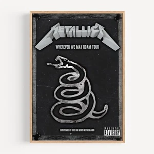 Metallica Retro Vintage Concert Heavy Metal Band Poster Print - Picture 1 of 6
