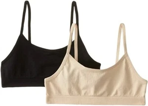 Training Bra Girls Beginner 6 - Pack Seamless Crop Top Cami Half Tank Camisole - Picture 1 of 4