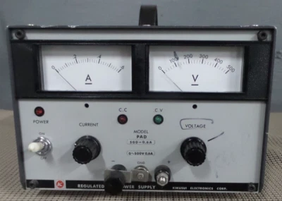 Регулируемый источник питания постоянного тока Kikusui Electronics - модель 500-0,6 А - Изображение 1 из 4