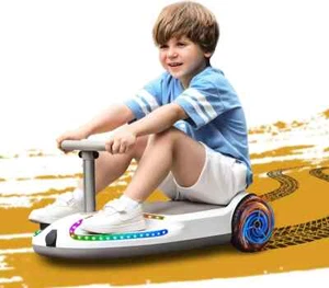 WIGGLE CAR - ELECTRIC RIDE ON GO KART WITH BLUETOOTH & DISCO LED - Picture 1 of 10