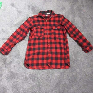 Woolrich Jacket Mens 16 33 Red Plaid Buffalo Wool USA - Picture 1 of 10