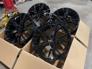 21" Rims Fit Audi e-tron S 2022 2023 Wheels Gloss Black 5X112 21x9.5 Brand New - Picture 1 of 8
