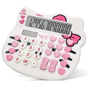 Cute Calculators Women Desktop Calculator 12 Digit with Large LCD Display and... - Picture 1 of 7