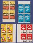 Singapore 1969 150th Anniversary of Founding Short Set in Blk of 4 Unfolded MNH.