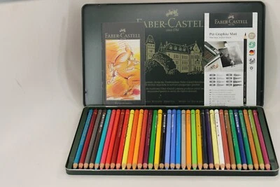 Juego de lápices Faber-Castell Polychromos colores surtidos en caja de hojalata conjunto de 36 Foto 1 de 2