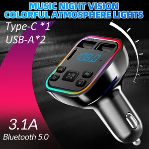 Car Handsfree FM Transmitter Wireless Adapter Bluetooth Receiver MP3 Player Kits - Picture 1 of 10