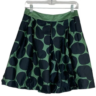 Juicy Couture green fruit pear print A-line silk skirt women's size 2 - Image 1 of 4