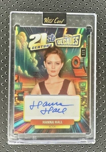 Hanna Hall 1/1 2024 Wild Card Decades Auto 21st Century - Picture 1 of 2