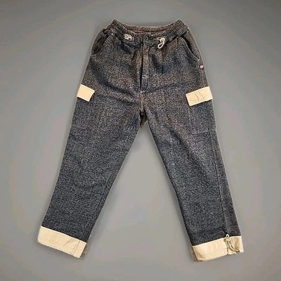 Pantalones deportivos Platinum Boyz para hombre grandes gris calor con ribete de cuero tostado cadera urbana Foto 1 de 4