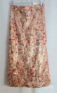 PER UNA Ladies blush pink sequined midi skirt size 20 bnwt (A1056) - Picture 1 of 2