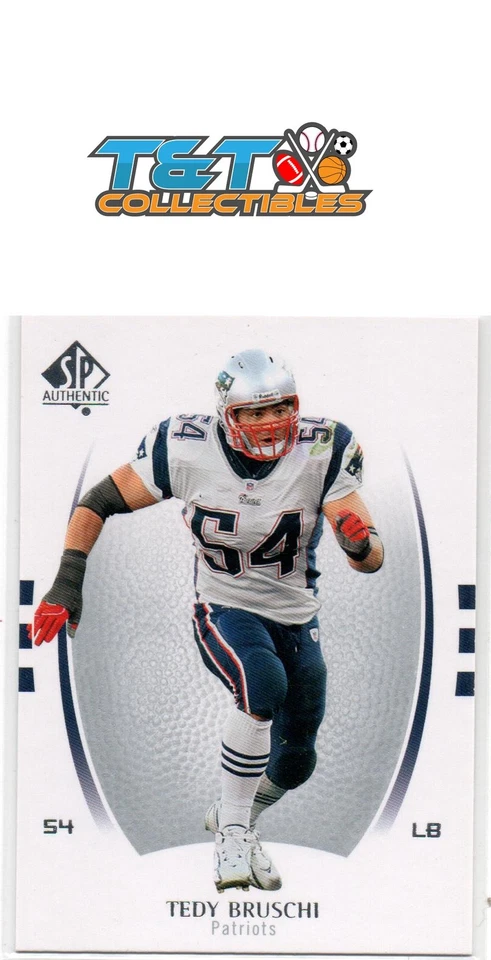 2007 SP Authentic #87 Tedy Bruschi New England Patriots 58 - Image 1 of 1