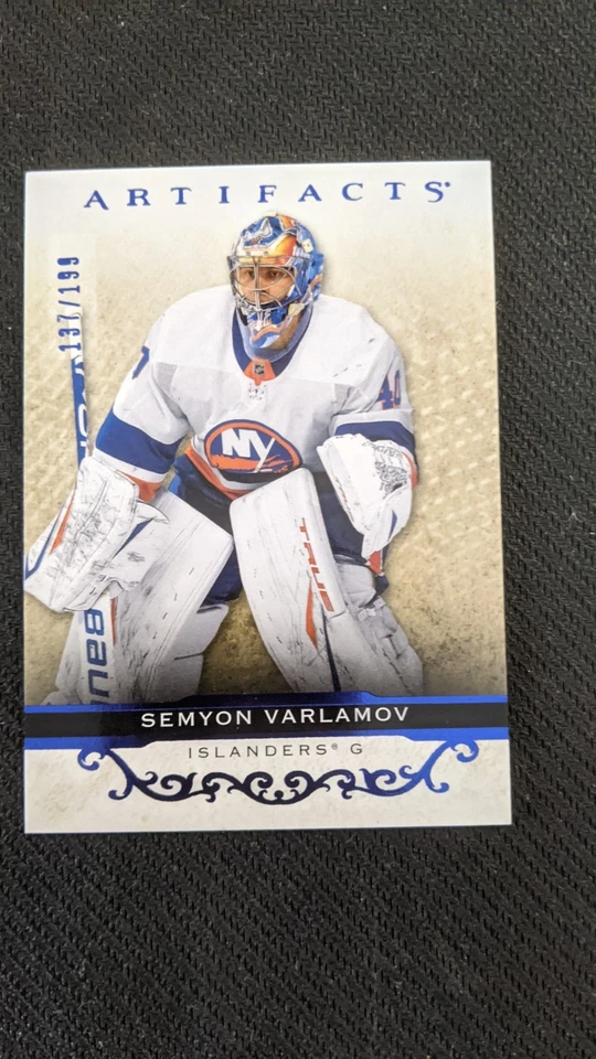 2021-22 Upper Deck Artifacts SEMYON VARLAMOV #13 137/199 ROYAL BLUE - Image 1 of 1