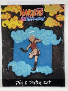 Naruto Shippuden Sakura Haruno Set Spilla e Patch Ufficiale Viz Media (Nuovo, Sigillato) - Foto 1 di 2