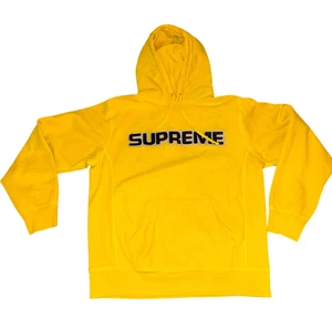 Supreme perforiertes Leder Kapuzenpullover Herren Größe L - Bild 1 von 16