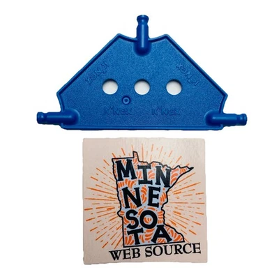 20 Knex Blue Triangle 3-7/16" Small Panels Base Plate - Standard K'nex Parts - Image 1 of 2