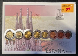 Numis cover - Spain - circulation coin set - in folder, limited, (unpublished) - Picture 1 of 2