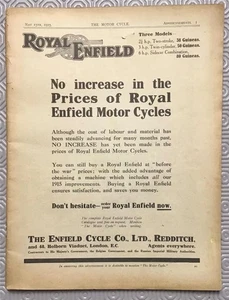The MOTOR CYCLE Magazine 13 May 1915 #633 MORGAN AT BROOKLANDS - Picture 1 of 8