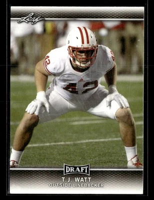 2017 Leaf Draft #62 T.J. Watt Rookie RC - Image 1 of 2