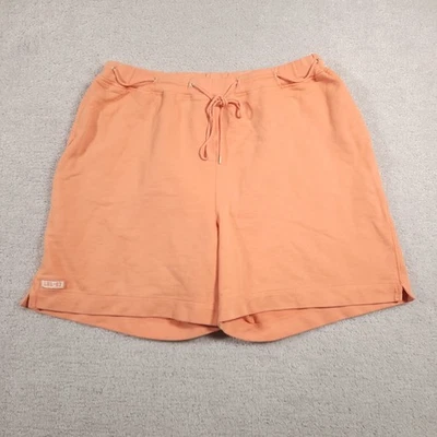 Lauren Jeans Co Shorts Womens 1X Orange Drawstring LRL-67 Casual Lounge Pockets - Image 1 of 4