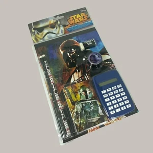 Disney Star Wars The Dark Side 6 Pc Calculator Stationery Set Pencils Notepad - Picture 1 of 7