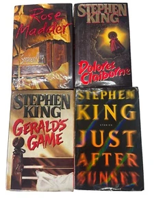 Stephen King 4 Hardback Novels Gerald Game Just After Sunset - Picture 1 of 7