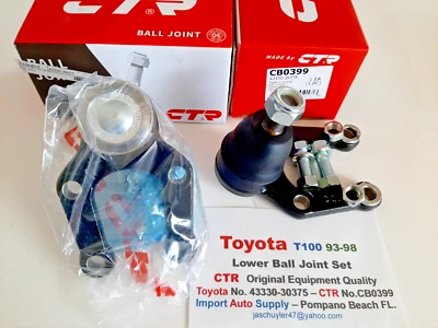 Toyota T100 2WD Pickup Lower Ball Joint Set  93-98 (CTR Brand) Korea - Image 1 of 4