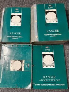 1998 Ford RANGER TRUCK Service Shop Workshop Repair Manual Set OEM W EWD +