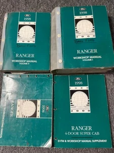 1998 Ford Ranger Camión Servicio Tienda Taller Reparación Manual Juego OEM W Ewd - Imagen 1 de 6
