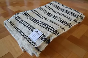 Large Kilim Wool Rug Soft Reversible Striped Design Living Room Bedroom Area 8ft - Picture 1 of 7