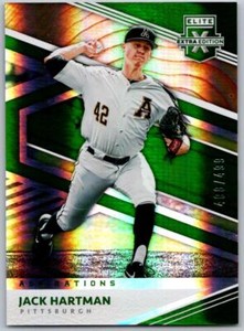 2020 Elite Extra Edition Aspirations Green #115 Jack Hartman  /499 Pirates