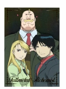 AR2 special trading Card part.4 Fullmetal Alchemist anime Roy Mustang Riza - Picture 1 of 3