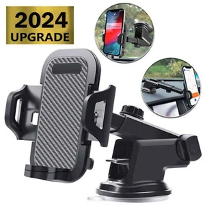 Car Phone Holder For Dashboard Windshield Vents Compatible With All Smartphones - Picture 1 of 14