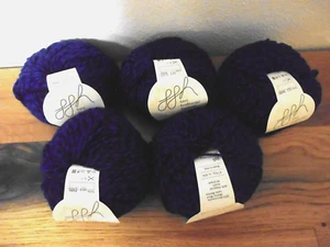 GGH Wolle Davos-Mouline 5x 50 g Farbe 107 Partie 3405 Blau/Schwarz - Bild 1 von 4