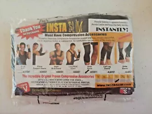 Insta Slim Compressione Ginocchiera Nero XLarge 19,5-21 pollici NUOVO! Spedizione veloce! - Foto 1 di 2