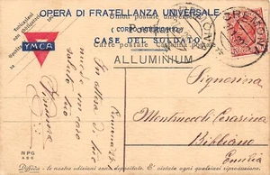 7-21C) OPERA FRATELLANZA UNIVERSALE CASA SOLDATO CREMONA YMCA TINA DI LORENZO VG - Imagen 1 de 2