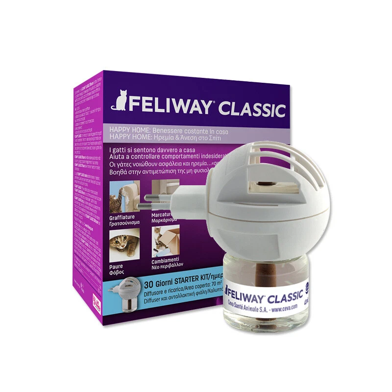 FELIWAY Classic GATTO Diffusore + Ricarica - Rilassa i GATTI che stanno in casa  - Immagine 1 di 1