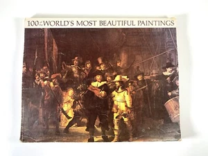 Vintage 100 of the World’s Most Beautiful Paintings Book Frameable Art Mona Lisa - Picture 1 of 6