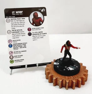 HEROCLIX Star Trek Resistance Is Futile Common #006 Lt. Worf w/Card - Picture 1 of 1