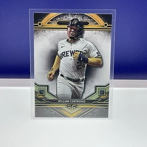 2024 Topps Triple Threads William Contreras Base Milwaukee Brewers #74 - Picture 1 of 2