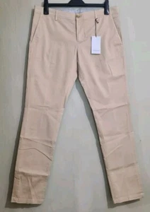 Trussardi Collection 104 Maghetto Cotton Chino Trouser Beige Size 34"W 33L - Picture 1 of 8