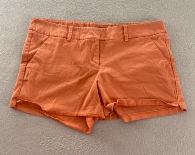 Pantalones Cortos Chinos Mossimo Para Mujer Talla 36 Naranja Elastizados Sarga Bolsillo Informal Foto 1 de 4