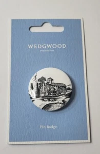 NEW Wedgwood Pin Badge Visitor Center Churckyard Works Jasperware Brooch Museum  - Picture 1 of 6