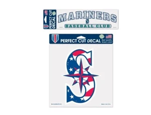 Seattle Mariners Perfect Cut (Cut to Shape of Logo) Decals - Picture 1 of 3